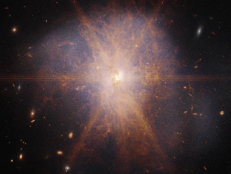 Телескоп Вебба зафіксував вражаюче злиття двох галактик