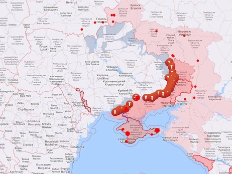 Карта бойових дій в Україні: 24.04.2023