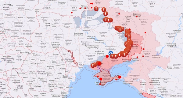 Карта боевых действий в Украине: 26.04.2023