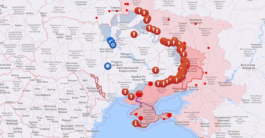 Карта бойових дій в Україні: 04.05.2023