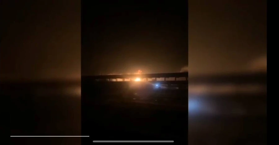 Под Краснодаром нефтеперерабатывающий завод  загорелся после атаки беспилотника