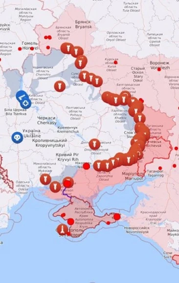 Мапа бойових дій в Україні: 06.06.2023
