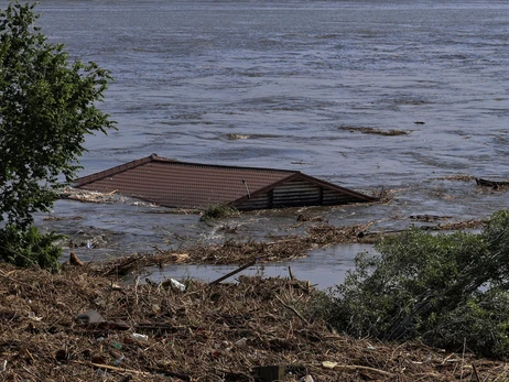 После подрыва Каховской ГЭС наводнение «отрезало» Кинбурнскую косу от материка