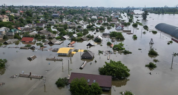 В Херсонской области вода за сутки спала более чем на полметра