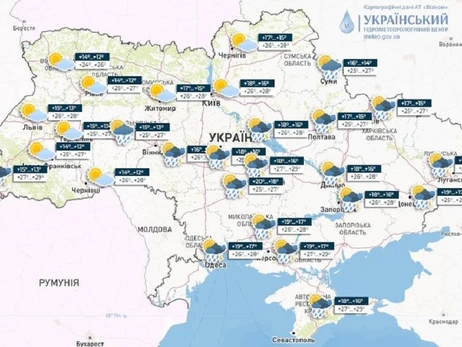 Погода в Украине на 21 июня: ночью дождь, днем ​​- жара