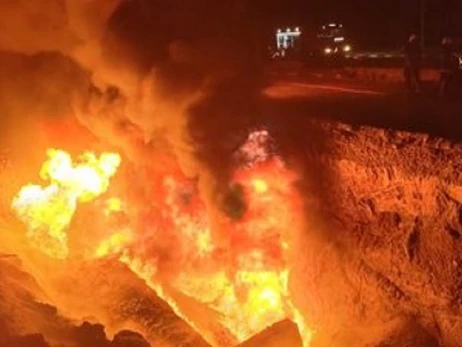 В Харькове молния ударила в газопровод, обстрелянный ранее российскими оккупантами