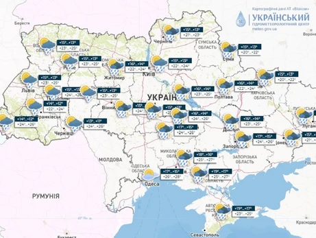 Погода в Украине 30 июня: кратковременные дожди и сильные порывы ветра
