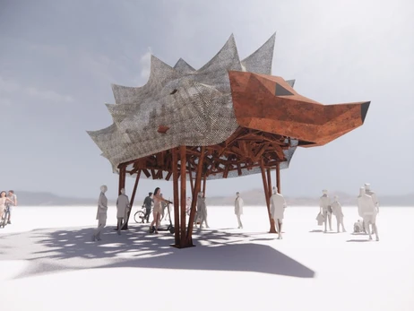 Україна представить на Burning Man-2023 меморіал із протитанкових їжаків