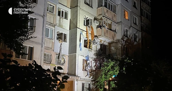 В Полтаве произошел взрыв в девятиэтажке, пострадали три человека