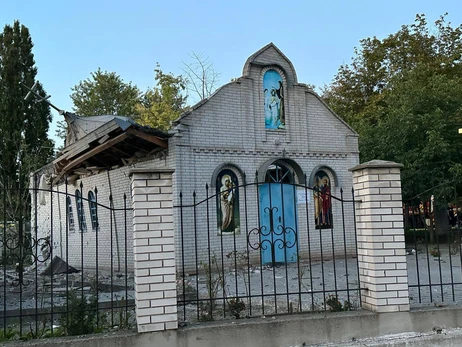 Во время обстрела Запорожья россияне разрушили храм ПЦУ