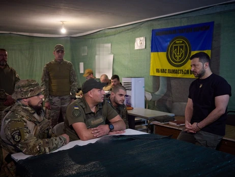 Зеленський відвідав штаби бригад у Запорізькій області