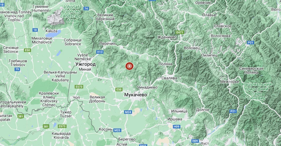 Поблизу Ужгорода стався другий за тиждень землетрус 