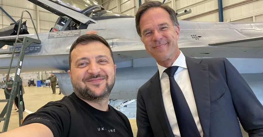 Зеленский в Нидерландах договорился о поставке 42 истребителей F-16