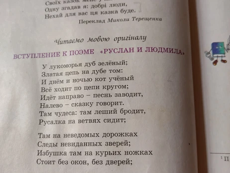В Ивано-Франковске родители школьников пожаловались на учебник со стихами Пушкина и Лермонтова