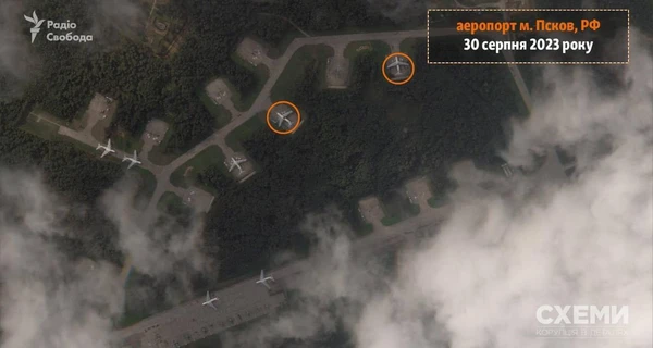 Появились спутниковые фото последствий удара БПЛА по Псковскому аэродрому