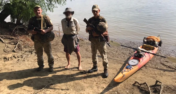 Американец случайно заплыл в Одесскую область, путешествуя  на каяке по Дунаю