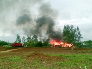 Из-за жары и ветра сгорел дачный поселок 