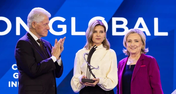Елена Зеленская получила премию за лидерство от семьи Клинтон