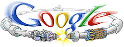Google сменил логотип в честь запуска коллайдера ФОТО