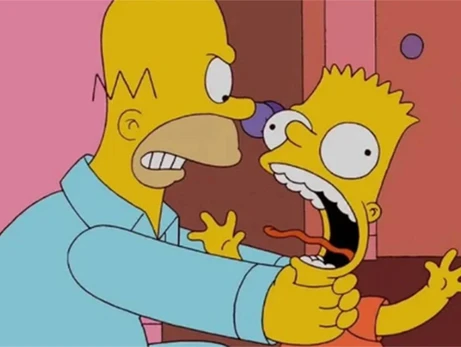 Творці «Сімпсонів» відмовились від легендарної сцени, де Гомер душить Барта