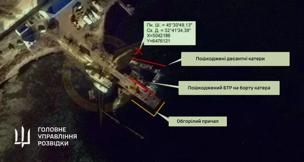 ГУР подтвердило, что два российских катера пошли ко дну после ночной спецоперации