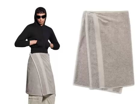 Дизайнеры Balenciaga для новой коллекции создали юбку-полотенце стоимостью 925 долларов