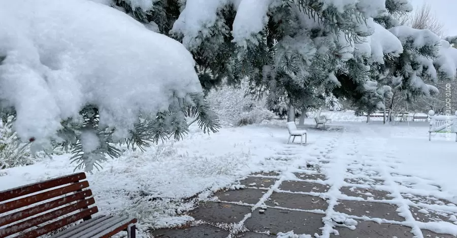 Херсон и Харьков засыпало первым снегом