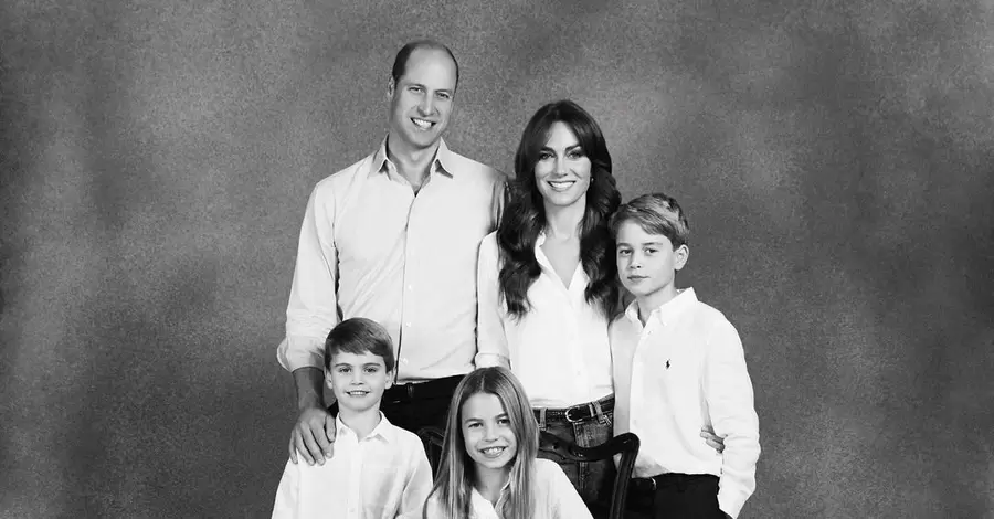 Кейт Міддлтон та принц Вільям показали різдвяну листівку з трьома помітно підрослими дітьми