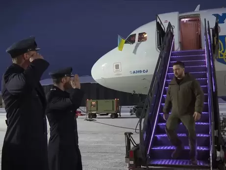 Президент Украины Владимир Зеленский прибыл из США в Норвегию