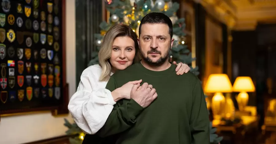 Володимир та Олена Зеленська поділилися новорічним портретом 