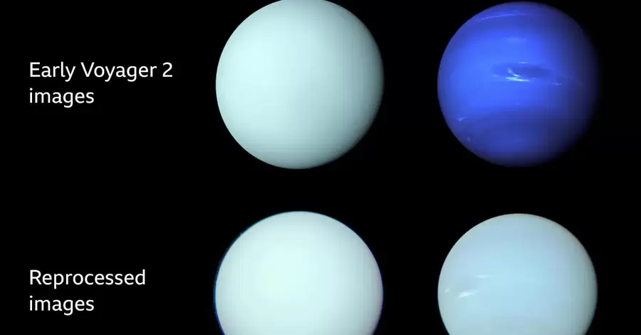 Ученые выяснили, что Уран и Нептун имеют одинаковые оттенки зеленовато-синего цвета 