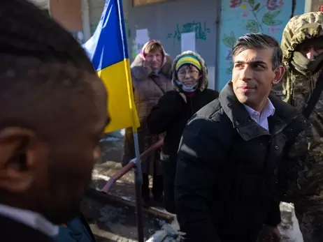Риши Сунак в Киеве заявил, что прибыл с посланием для Украины