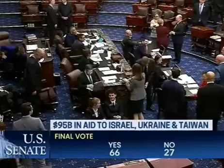 Сенат США поддержал законопроект, включающий $60 млрд помощи Украине