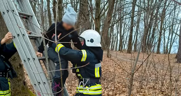 Во Львовской области спасли девочку, застрявшую на дереве 