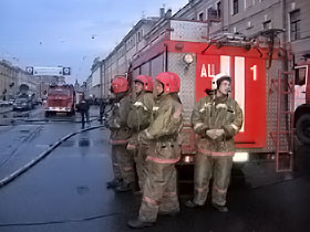В Черновцах горело общежитие и фаст-фуд 