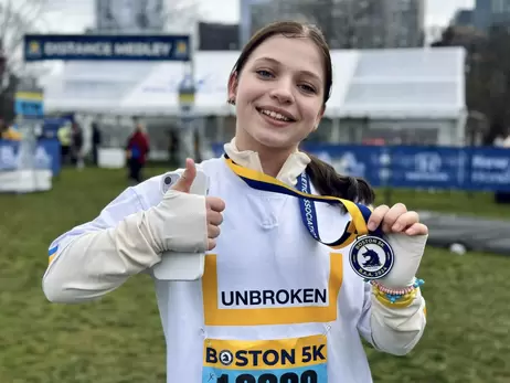 Незламна Яна Степаненко пробігла п'ять кілометрів на Бостонському марафоні