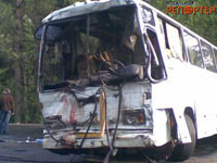 Пассажиры автобуса попали в аварию под Киевом 