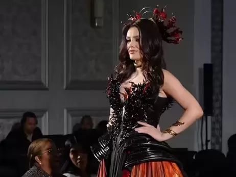 Ангелина Усанова на Miss Eco International-2024 презентовала эко-костюм на тему сожженных территорий