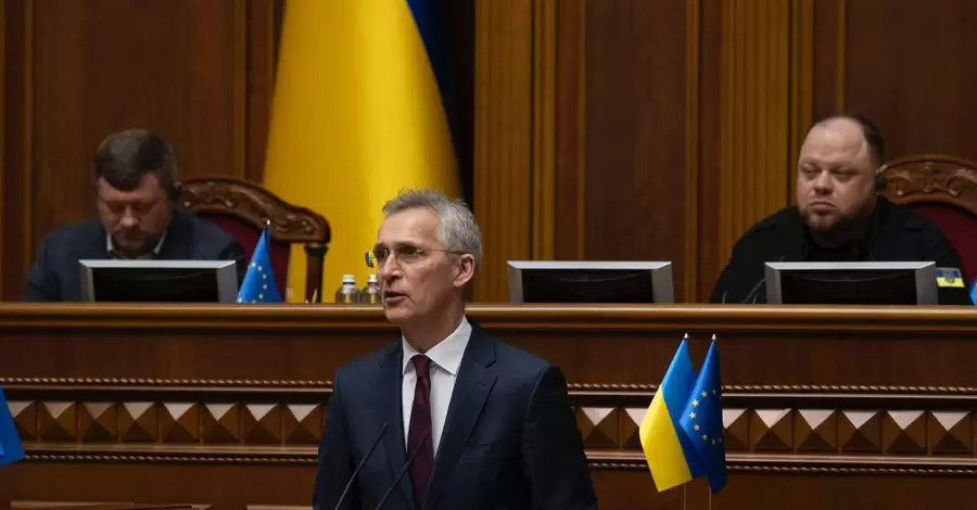Столтенберг выступил в Верховной Раде и пообещал, что Украина будет членом Альянса 