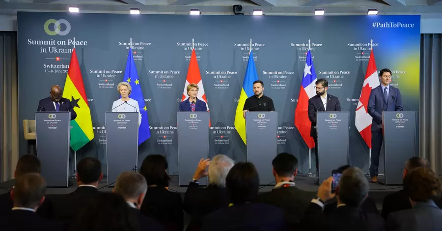 Шесть лидеров провели пресс-конференцию по итогам Глобального саммита мира в Швейцарии