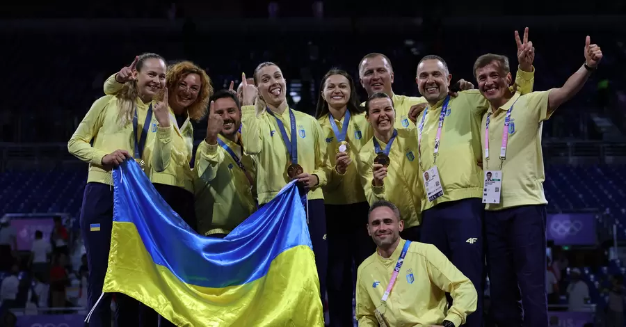 Украина с тремя медалями вышла на 28 место в медальном зачете Олимпиады-2024
