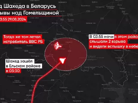 У Білорусі вперше застосували авіацію для збиття 