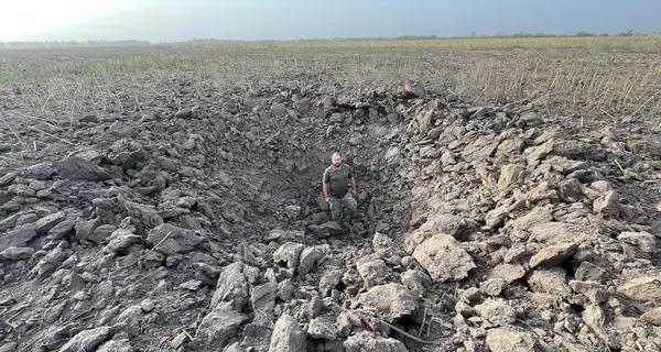 В поле на Николаевщине нашли 300-килограммовую российскую ракету, которая упала и не сдетонировала