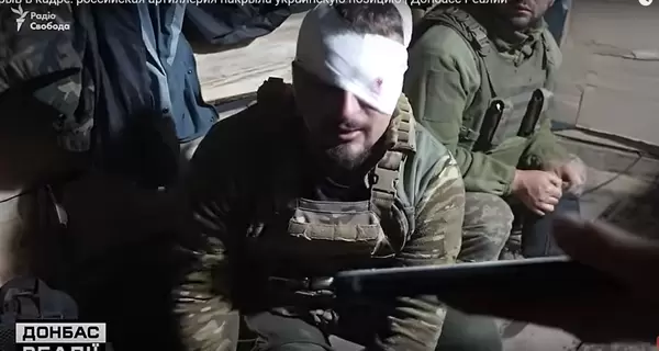 Съемочная группа «Донбасс Реалии» попала под обстрел во время общения с бойцами под Бахмутом