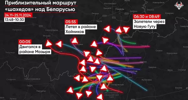 За сутки на территорию Беларуси залетели рекордные 38 