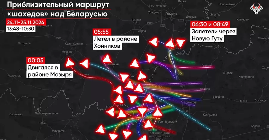 За добу на територію Білорусі залетіли рекордні 38 