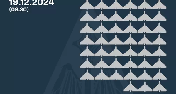 Россия атаковала ночью 85 ударными дронами и 3 ракетами, силы ПВО сбили 45 БпЛА