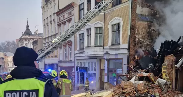 В Польше произошел взрыв в историческом доме, здание обрушилось