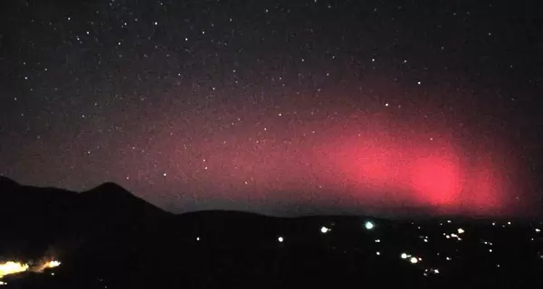 Жители Ивано-Франковской области наблюдали северное сияние в новогоднюю ночь