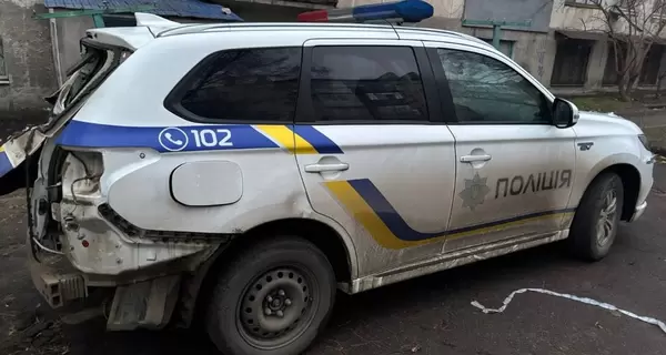 На Херсонщине россияне ударили FPV-дроном по полицейскому автомобилю, есть раненые